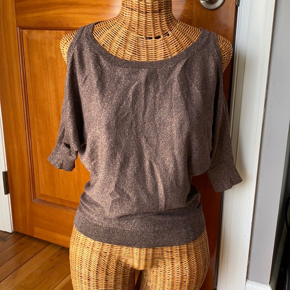 Express thin Cold shoulder sweater